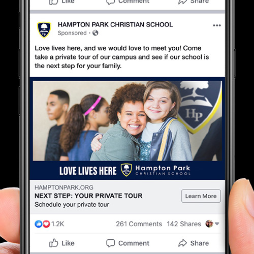 Hampton Park Christian School Social Media Branding